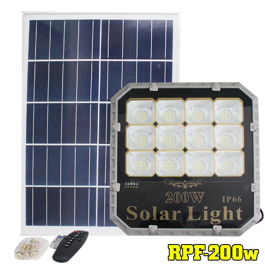 Đèn pha năng lượng mặt trời 200w cao cấp Roiled RPF-200w