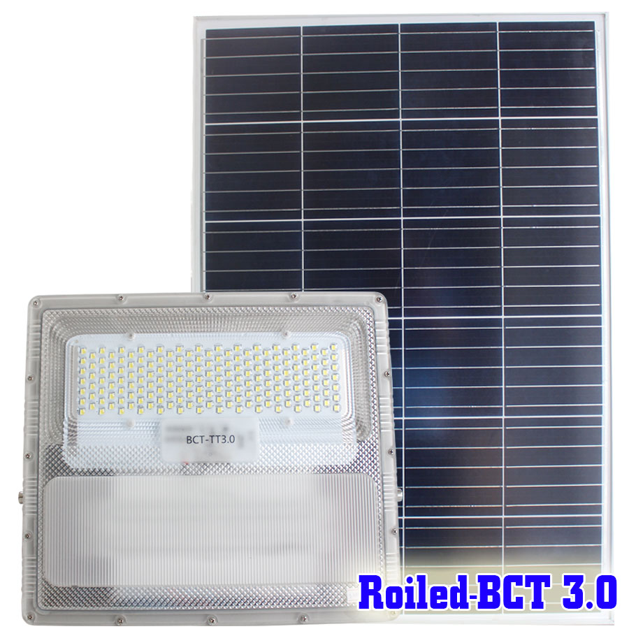 Đèn pha năng lượng mặt trời 500W cao cấp Roiled BCT 3.0