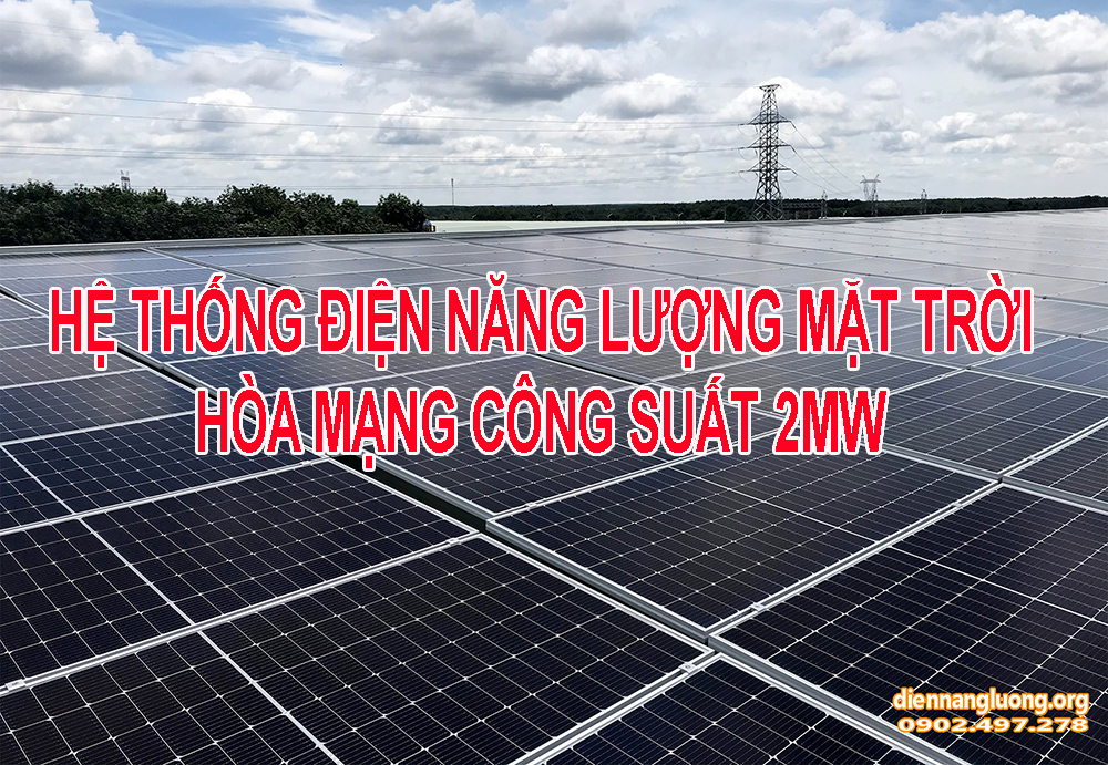 Hệ thống điện năng lượng mặt trời áp mái 4mw hòa lưới