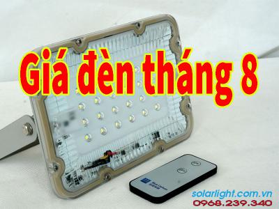 Giá đèn năng lượng mặt trời tháng 08