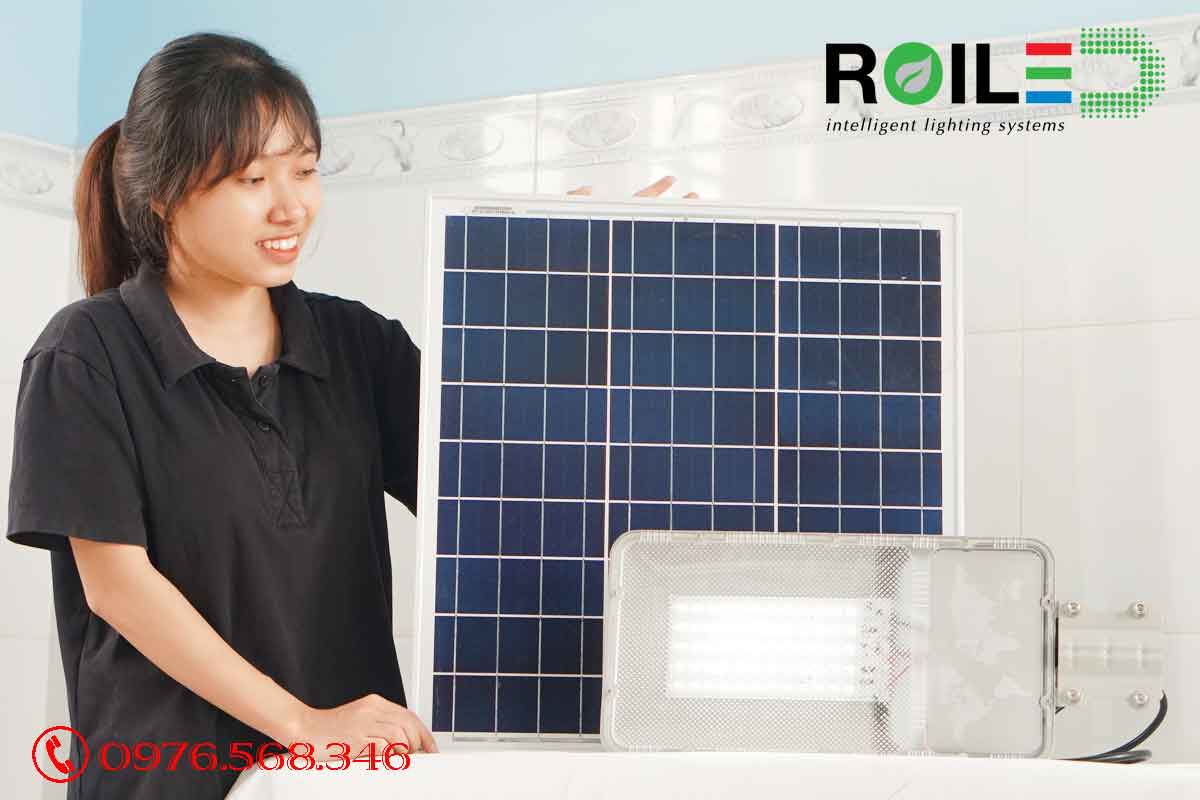 Đèn đường năng lượng mặt trời 200W cao cấp Roiled D-200