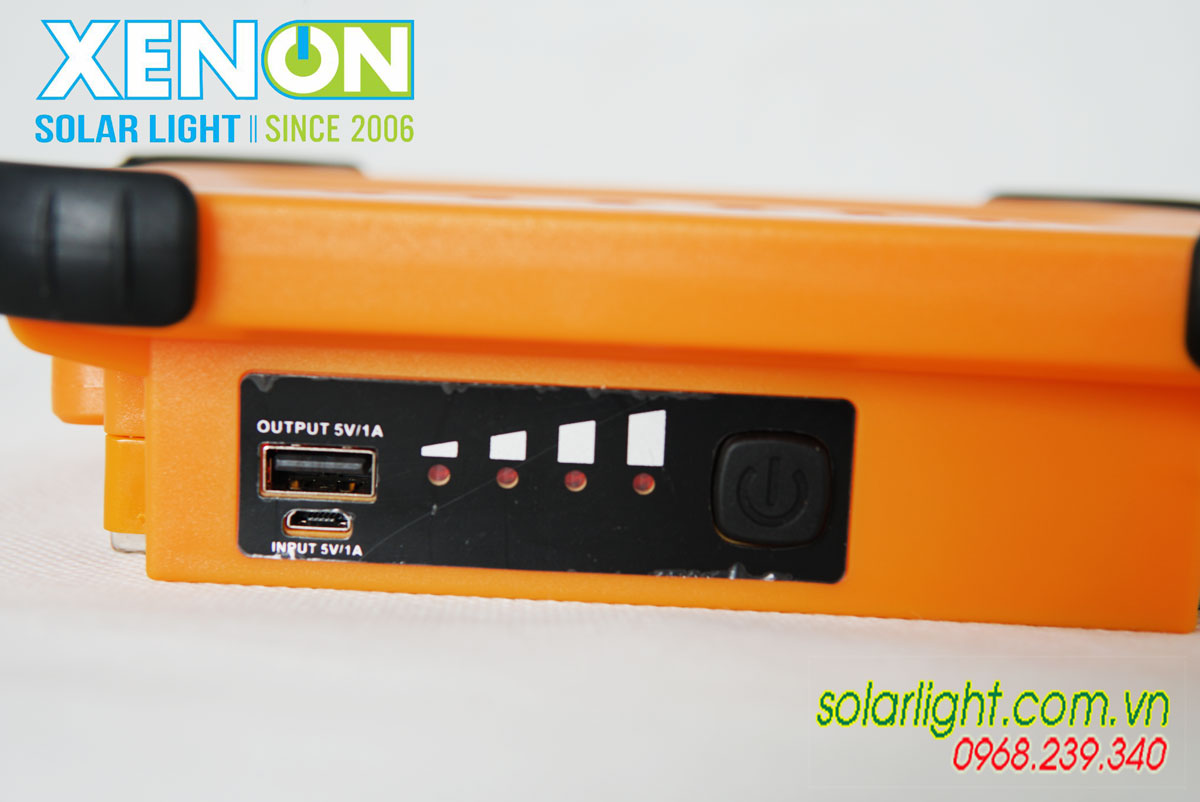 Đèn pha năng lượng mặt trời cầm tay 50W kết hợp pin dự phòng - PL5.0