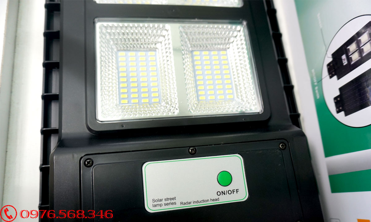 Đèn đường năng lượng mặt trời 60W tấm pin liền thể FSW-LT60w