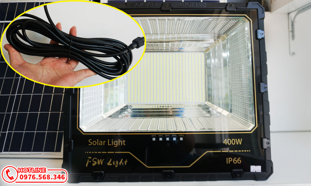 Đèn pha năng lượng mặt trời 400w giá rẻ FSW F1-400w