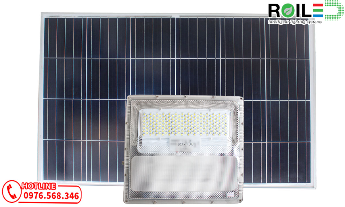 Đèn pha năng lượng mặt trời linh kiện Nhật 500w Roiled BCT3.0